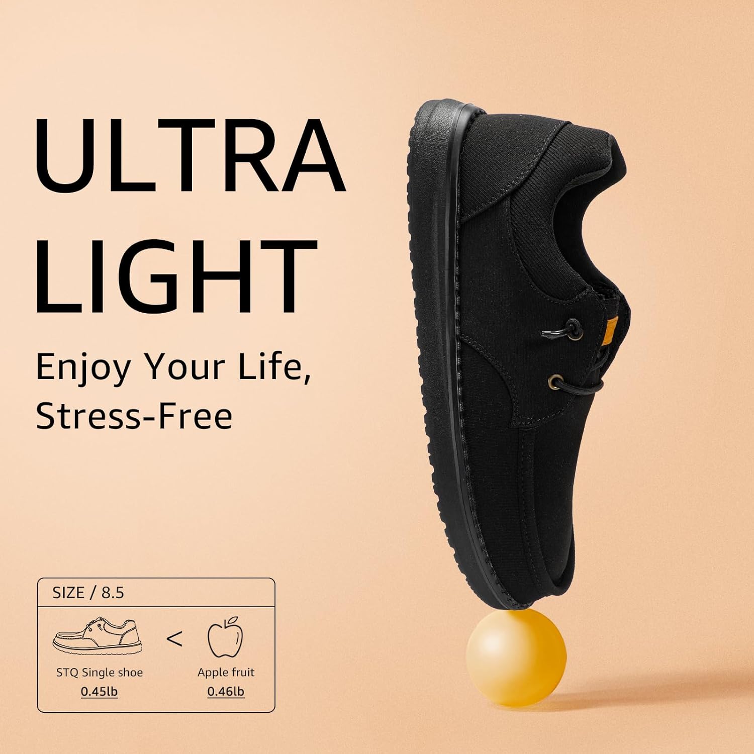 STQ Men's Lace up Loafers丨Orthopedic Ultralight Boat Casual Shoes with Arth Support - Image 4