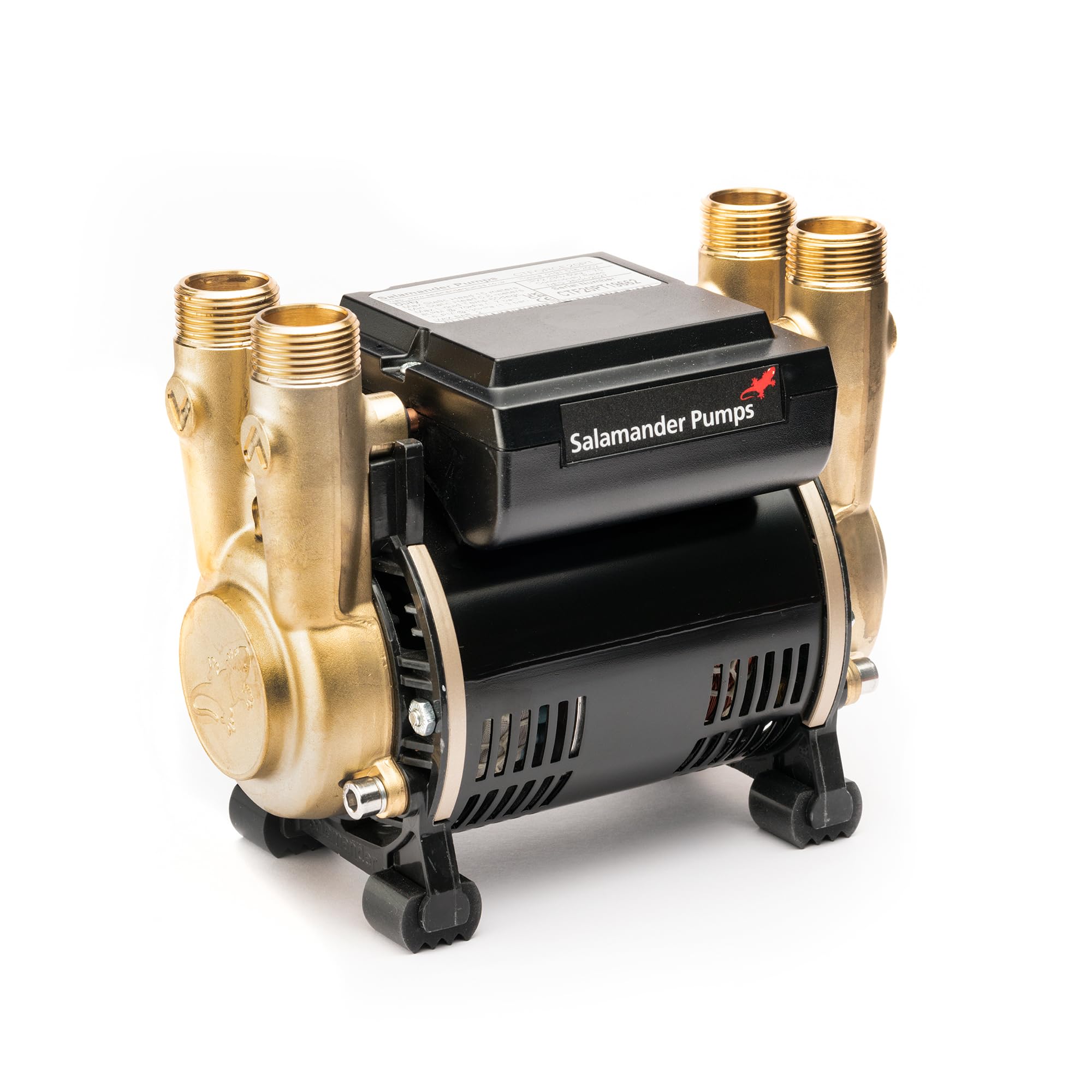 Salamander Pumps - CT Force 15PT Brass Impeller Pump - 1.5 Bar Pressure - Twin End - Suitable for Positive, Gravity Fed Systems Only - 5 Year Warranty