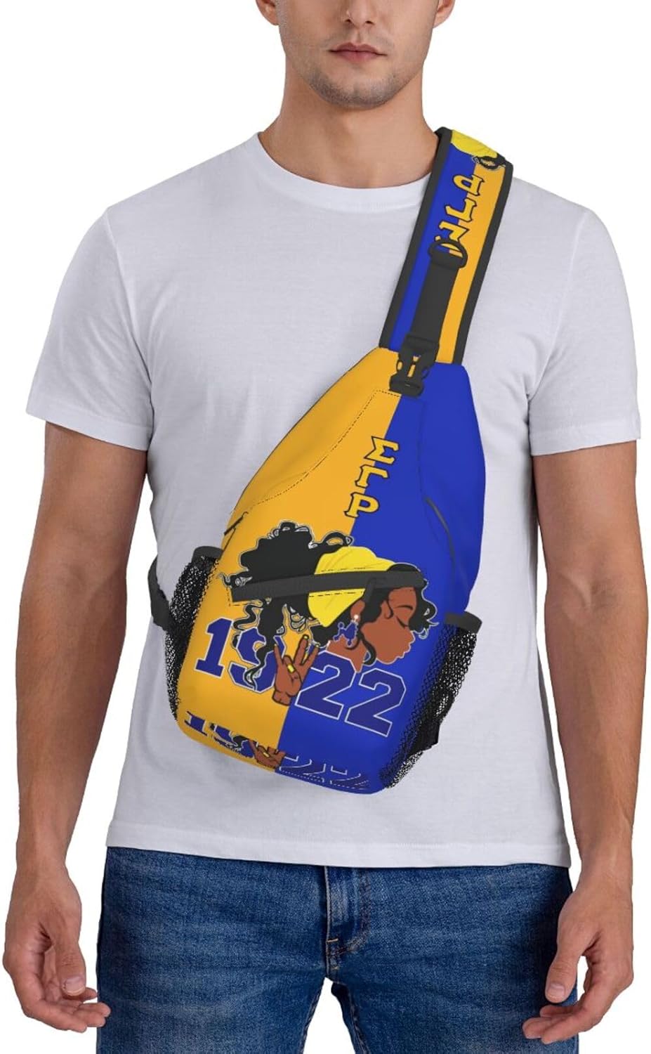 Sling Bag for Women Sorority Gifts Lightweight Crossbody Daypack with Adjustable Chest Bag for Sports Travel, Hiking - Image 2