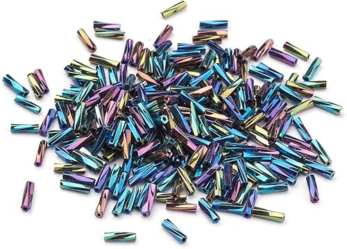 Miniatura 10 de Craftdady 555 piezas de cuentas de cristal con forma de corneta de 0.472in de oro metálico trenzado espaciador para manualidades, collar de cuentas,