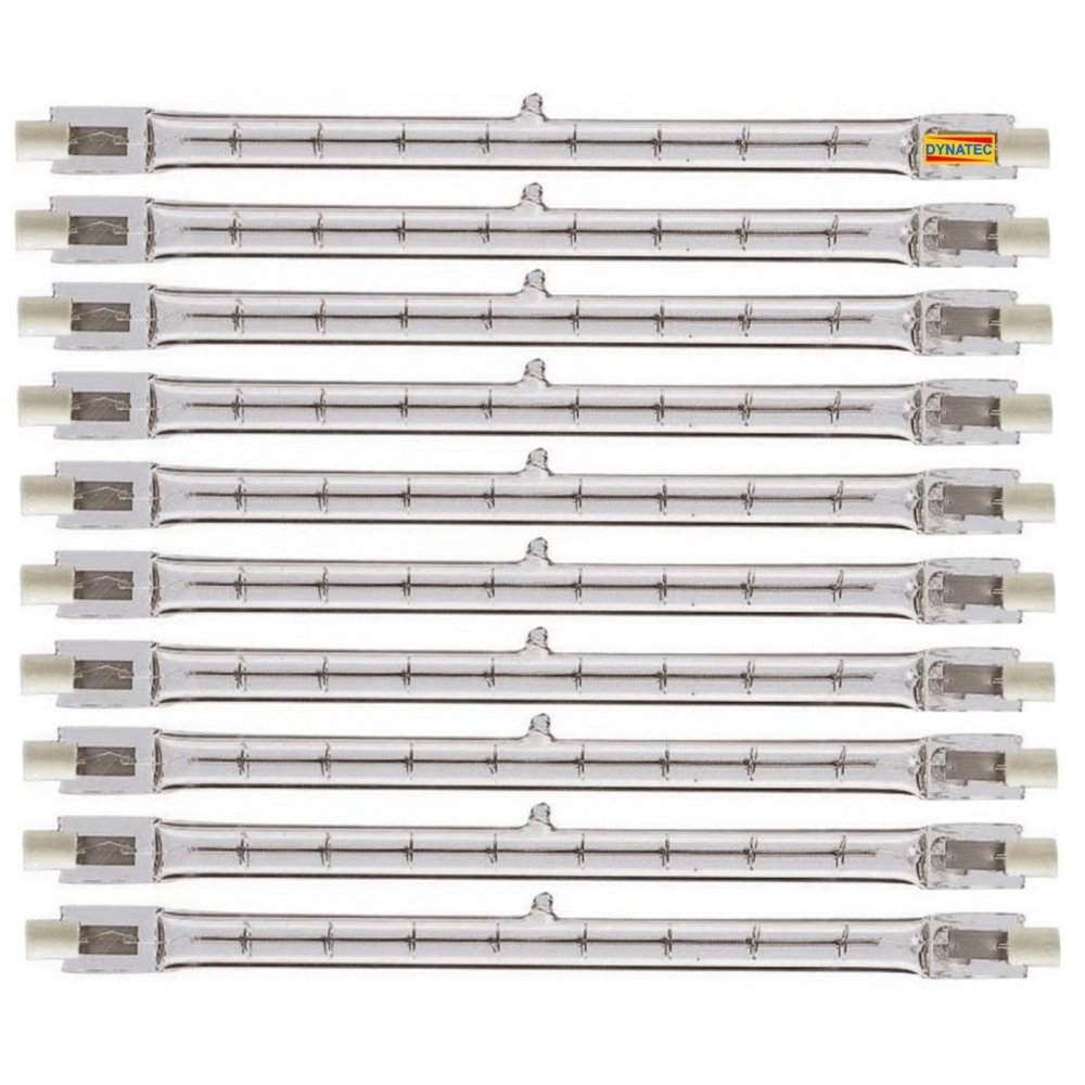 10 x Linear Halogen Security Head Bulb 500W 240 V Volt Tungsten R7S 118mm E57054 B226