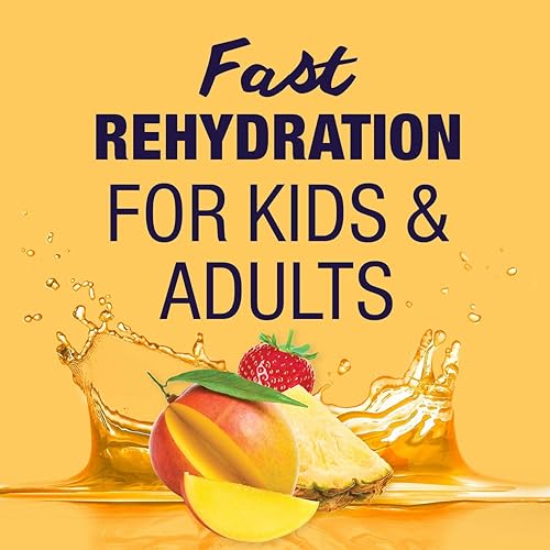 Miniatura 4 de Pedialyte AdvancedCare Solución de electrolitos, 1 litro, 4 unidades, con prebióticos PreActiv, bebida de hidratación, frutas tropicales (paquete de