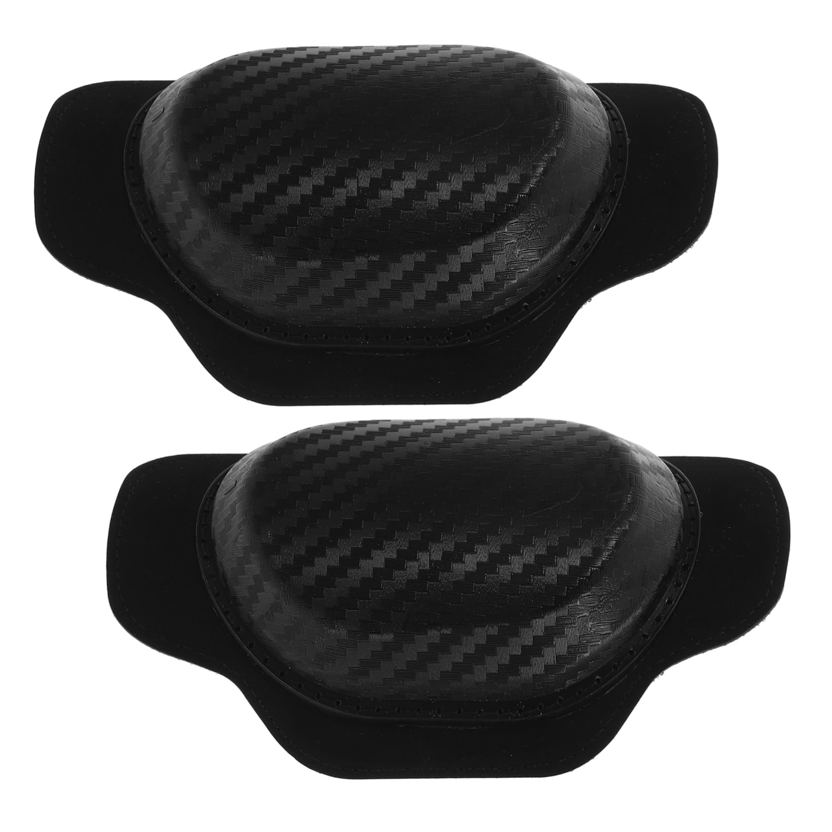 BCOATH Adjustable Motorcycle Knee Pads Thick Soft Support for Riders 1 Pair Black