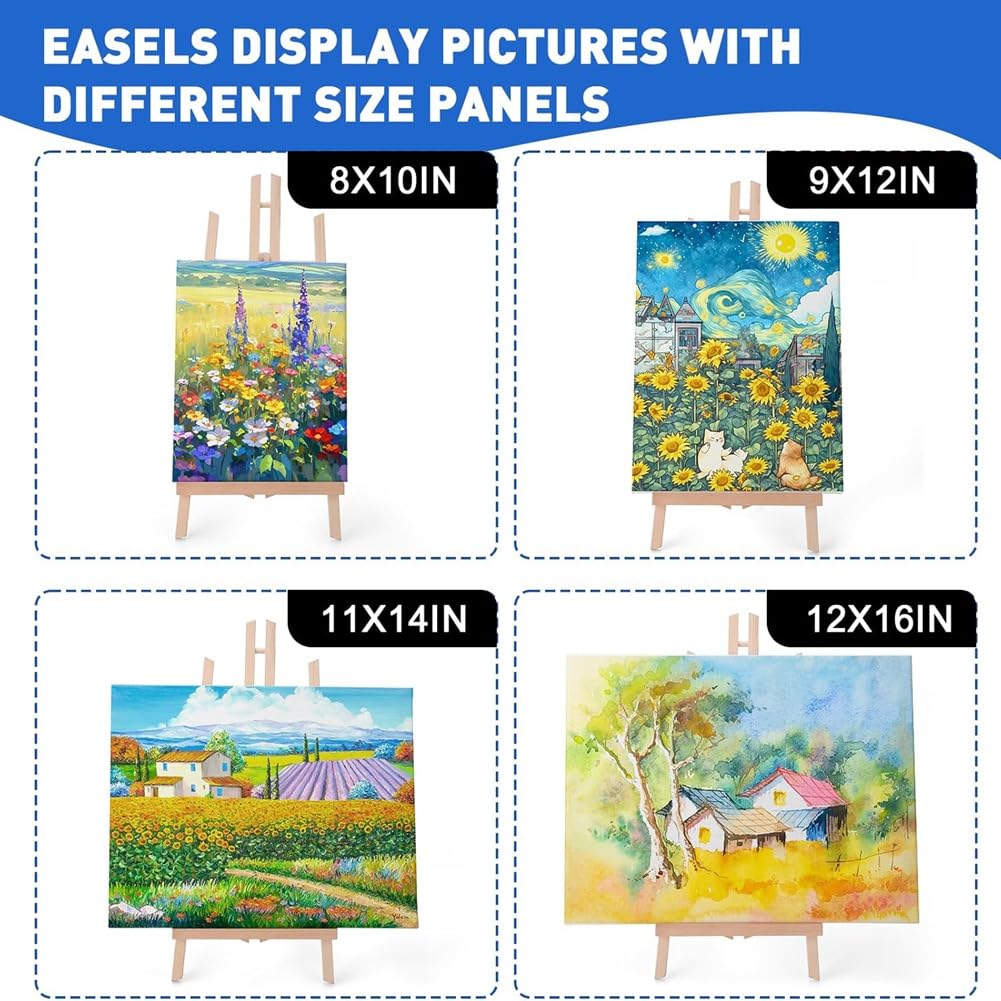 Caballete de mesa, caballete para pintar, caballete para pintar, caballete de mesa para estudiantes para pintar, caballete de pintura para lienzo