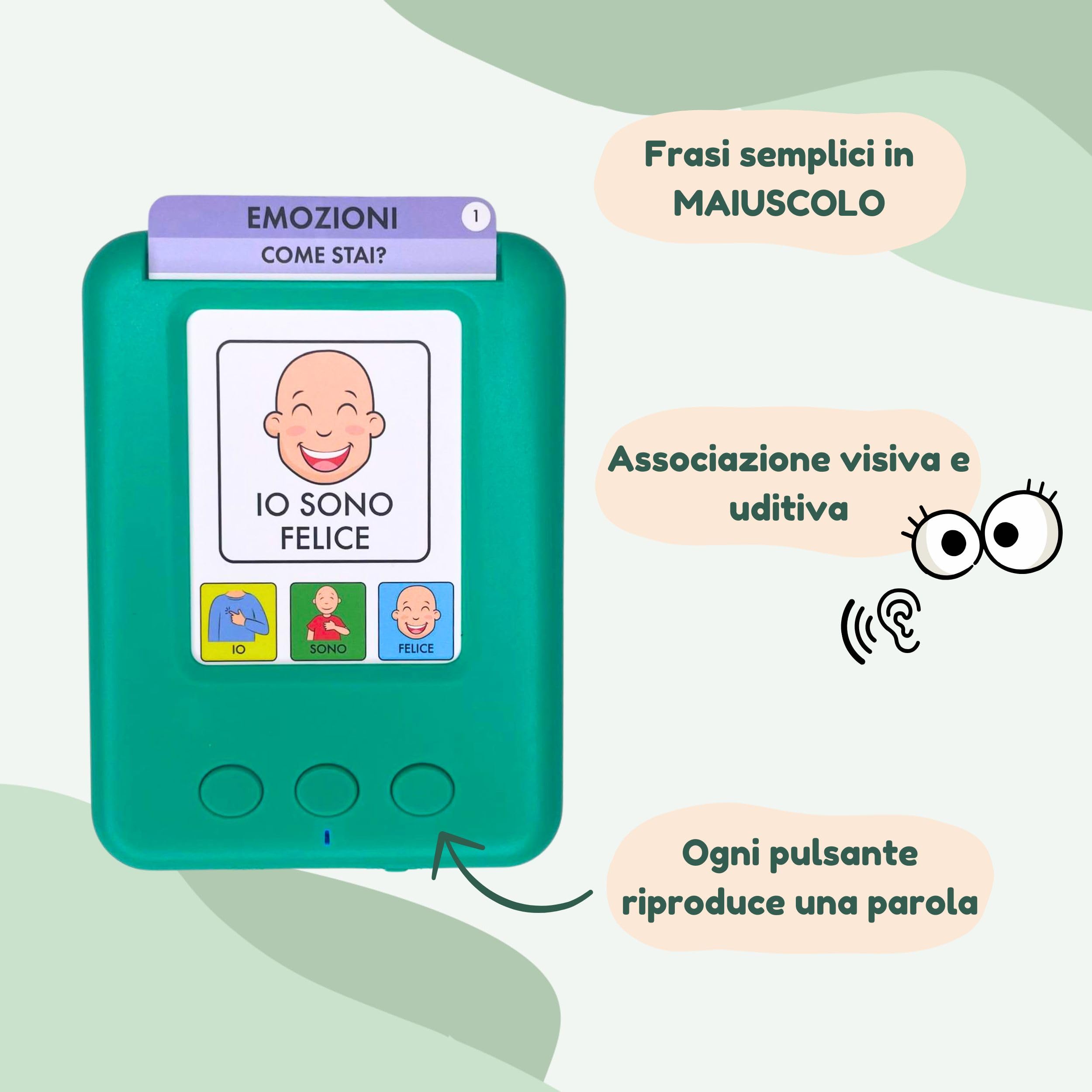 Carte Parlanti Montessori | Giochi Montessori 3 Anni | Flash Card - Giochi per Sviluppare il Linguaggio - Imparo Le Prime Frasi - Editorial GEU (Italiano)