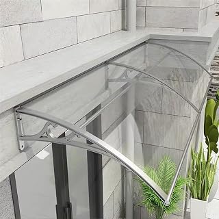 Metal Window Awning Door Canopy,Front Door Outdoor Patio Awning Canopy,Impact Resistant Aluminum Frame,24/32/39/47in Width Optional,Outdoor Awning for Courtyard,Balcony,Shop (24"x47")