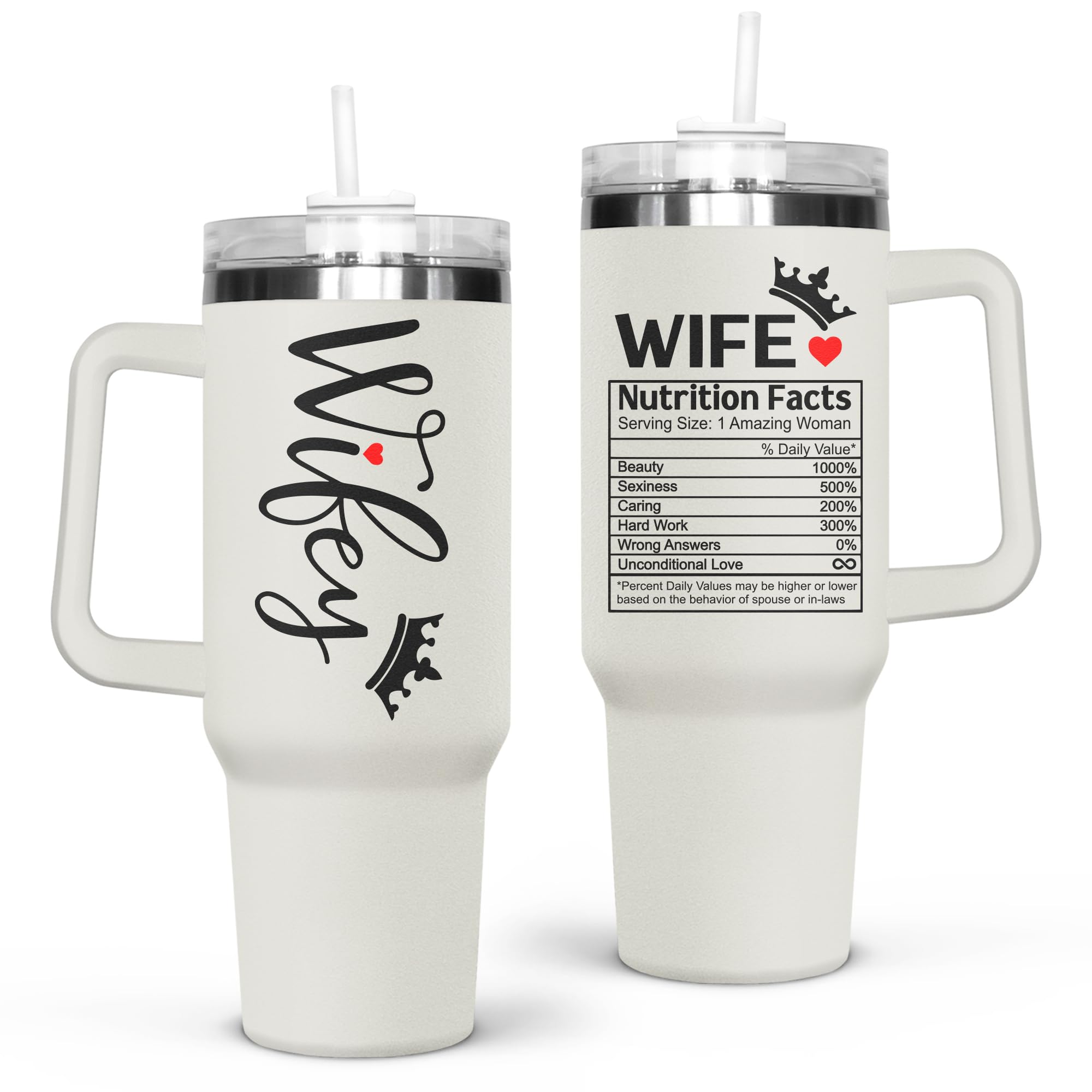 Gifts for Wife - Wife Gifts, Gifts for Her - Wedding Anniversary for Wife, Wife Birthday Gift Ideas, Mothers Day Gifts for Wife, Valentines Gifts for Her, Wife - I Love You Gifts for Her Tumbler 40Oz