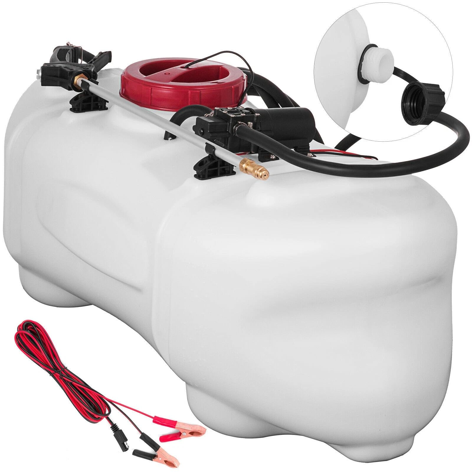 Deposito con pulverizador para tratamientos Fertilizantes y fitosanitarios 12V, 100 litros