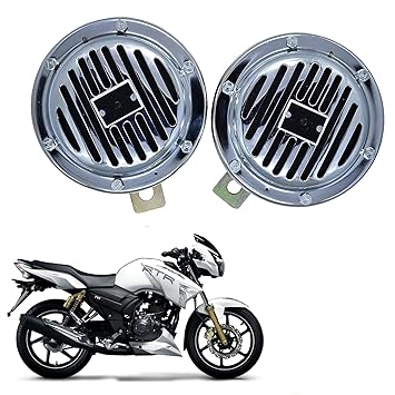 Vagary Chorme Finishing High Sound Universal Wind Tone Horn for TVS Apache RTR 180