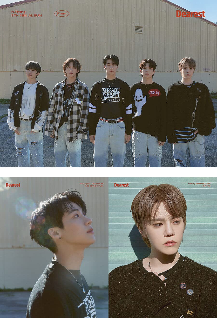 N.FLYING DEAREST 8. mini album ( TO + FROM - 2 wersje pełny zestaw) +1ea składany plakat (tylko pierwsze naciśnięcie!) K-POP SEALED