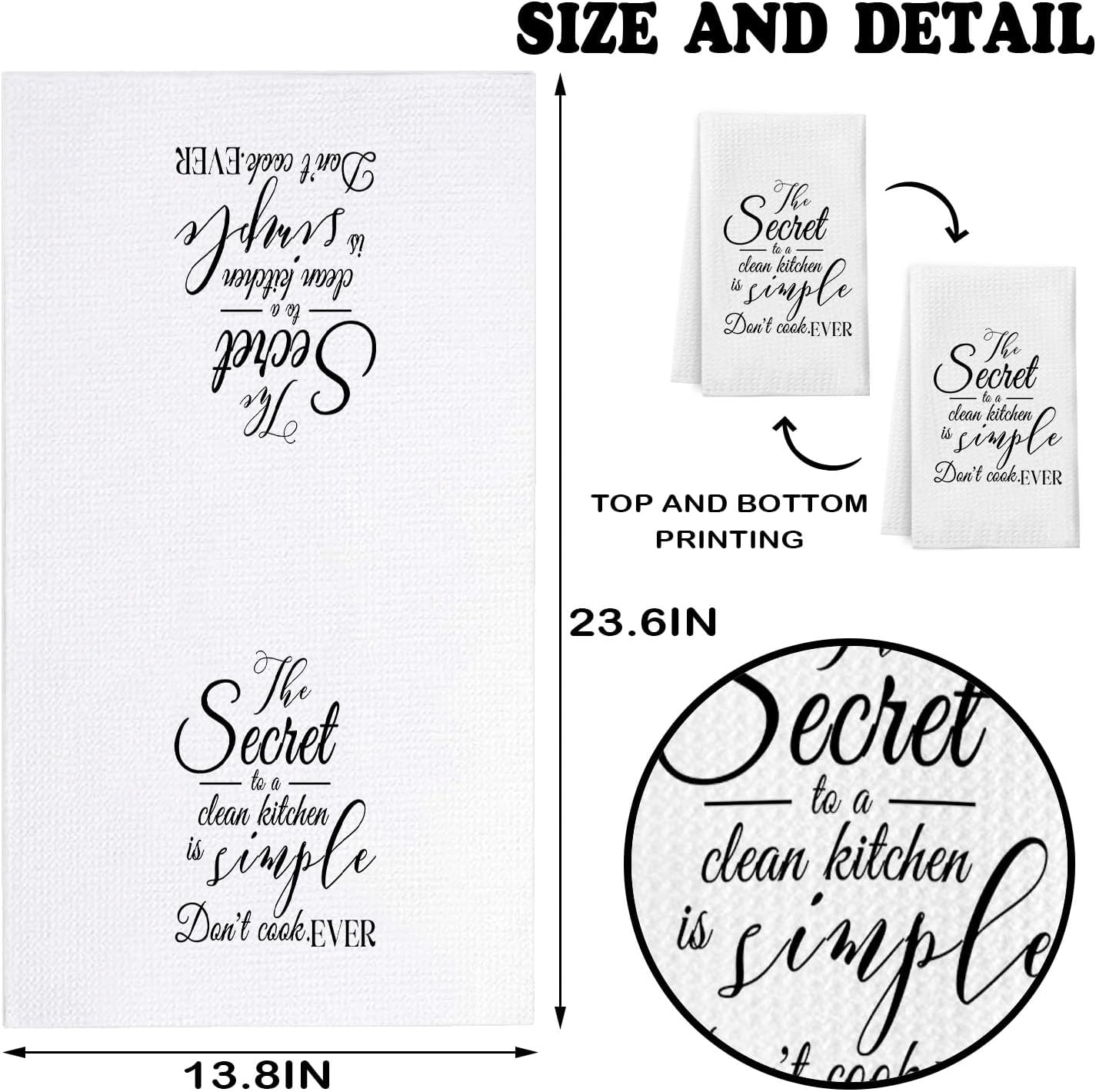 Funny Kitchen Towels Hand Towels, Housewarming Gifts for Friends, Best Housewarming 2026 for Kitchen Decor, New Home Gifts Idea for Women image 2