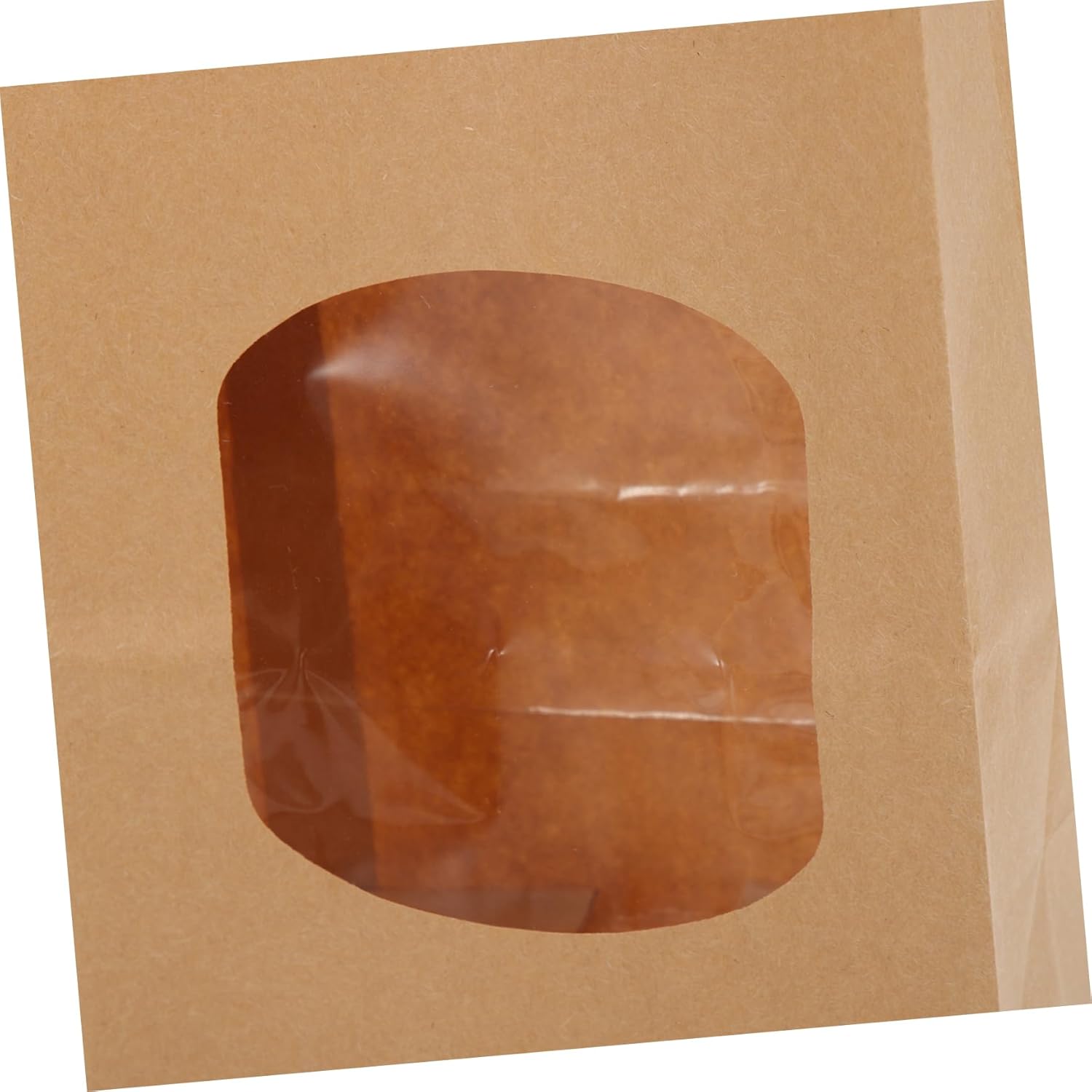 100pcs Christmas Cookie Bag Kraft Paper Bakery Bag Biscuit Snack Packaging