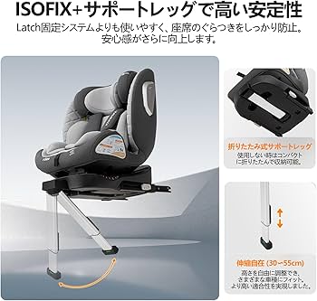 T045 Vasacava チャイルドシート 新生児〜12才 回転式・ISO T045 Vasacava チャイルドシート 新生児〜12才 回転式・ISO - メルカリ