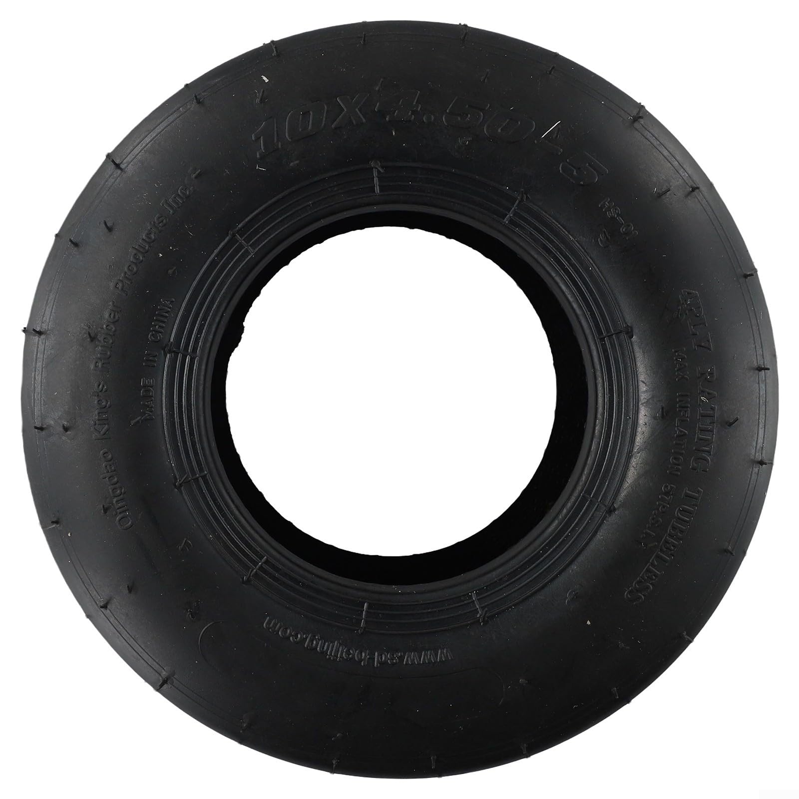 Pneus de karting durables pour remplacement idéal pour les applications sans chambre à air avant et arrière (10 x 4,50-5)