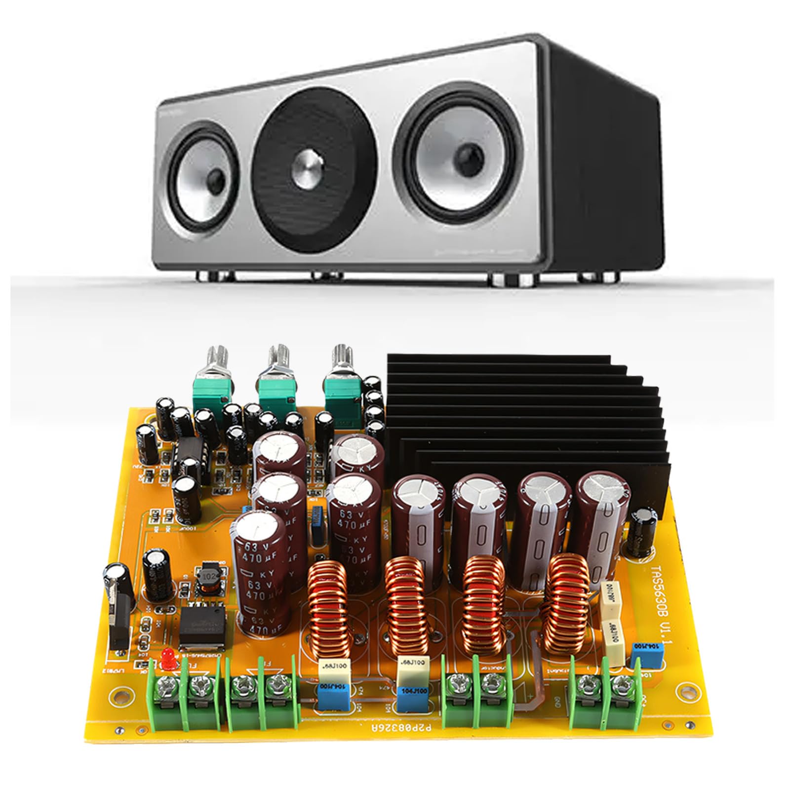 TAS5630 Amplificatore Potenza 150Wx2+300W Amplificatore HiFi Stereo Classe D Altoparlante a 2.1 Modulo Domestico Scheda Aumento del Suono Professionale