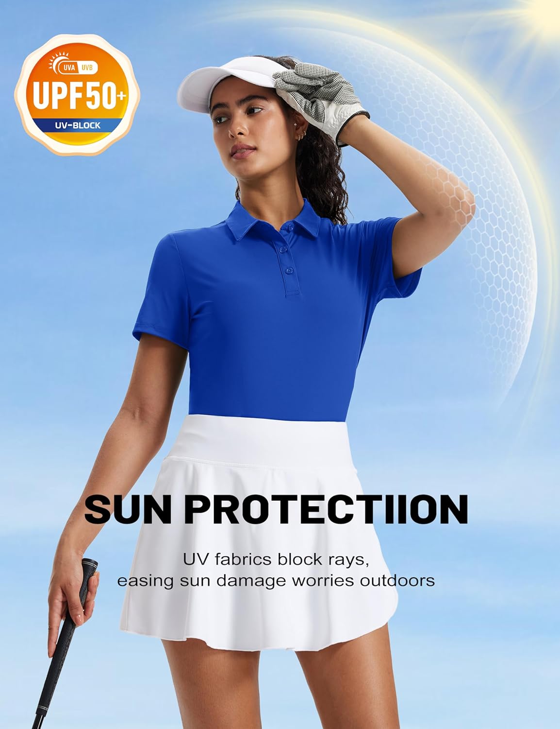 MAGCOMSEN Women's Polo Shirts Short Sleeve UPF 50+ Golf Collared Shirt for Work Quick Dry Tennis Top Moisture Wick - Image 5