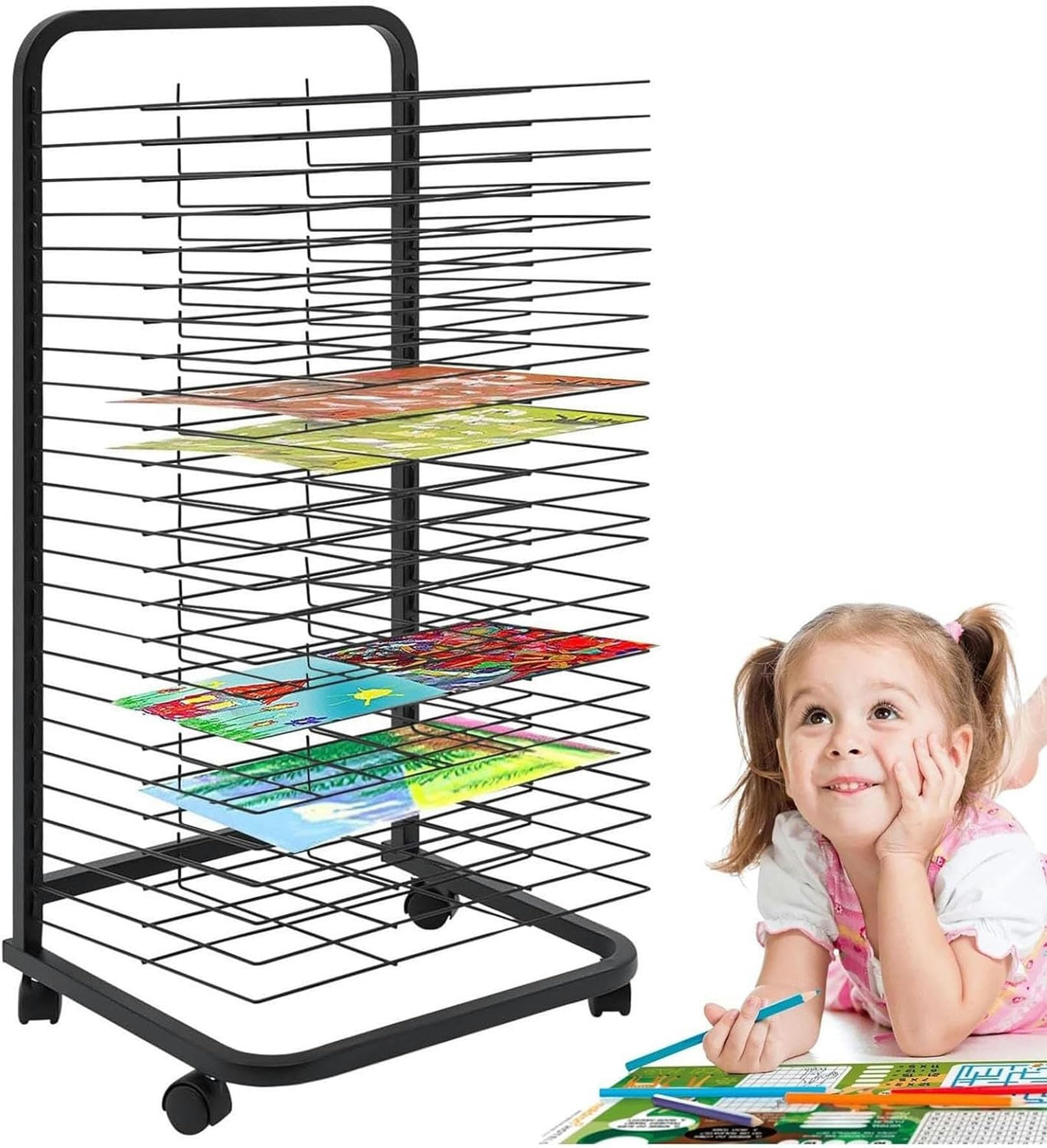 Support de rangement pour toile pour organiser votre atelier d'art