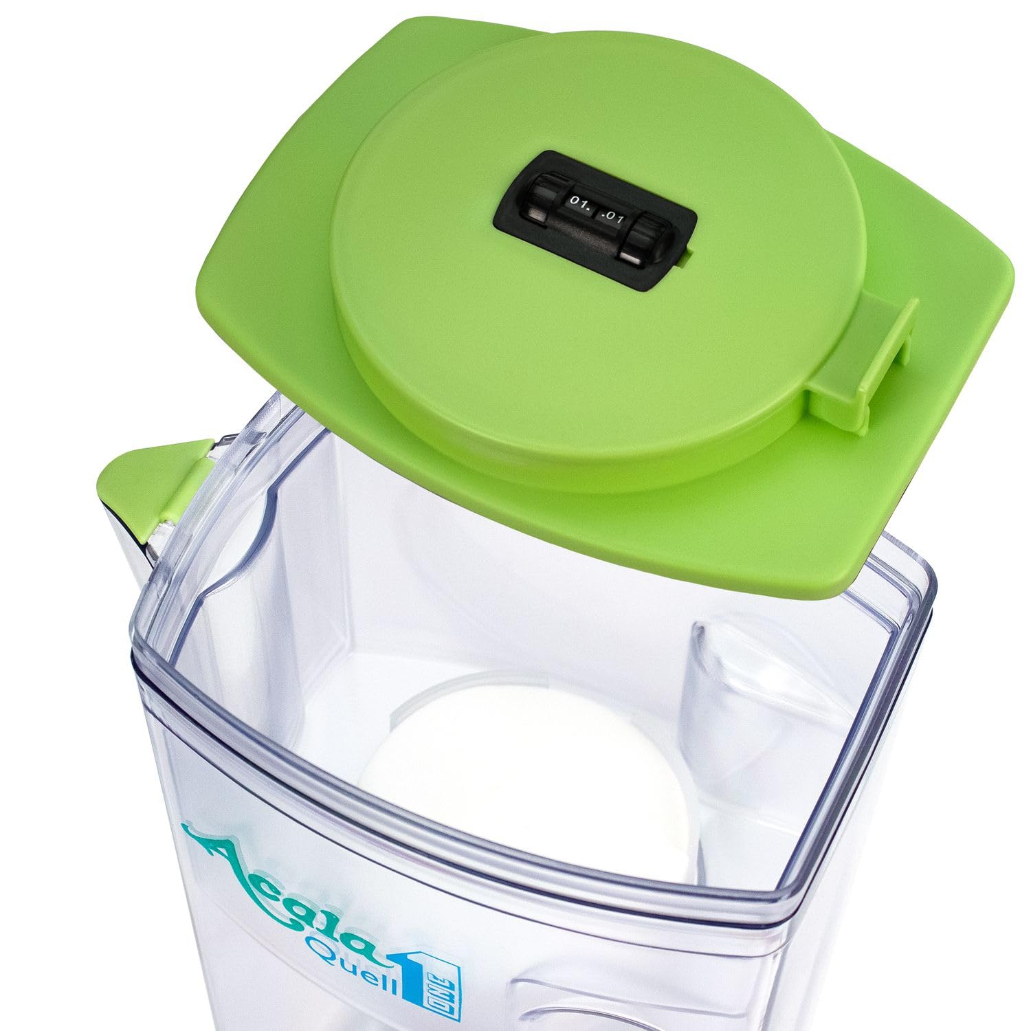 Filtro de agua AcalaQuell One | Jarra con filtro de agua | Verde Claro | La filtración más alto rendimiento | Cartucho de filtro de varias capas | PI- Tecnología | Crea delicioso sabor y agua sana