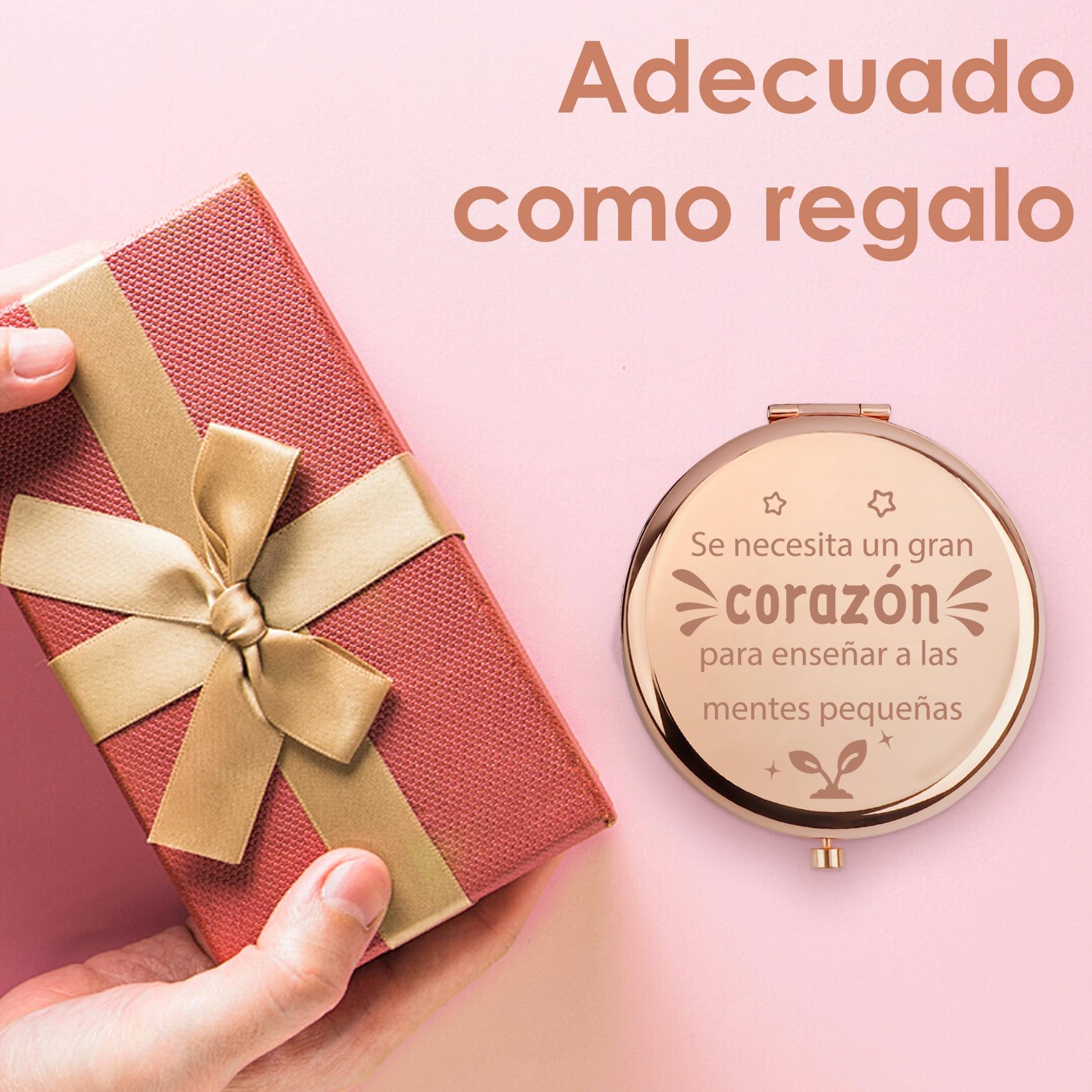 Regalo para Profesora Regalo Profesora Espejos Compactos Regalo Maestra Regalo Profesora Infantil Regalo Profesora Guarderia Regalo Navidad Profesora