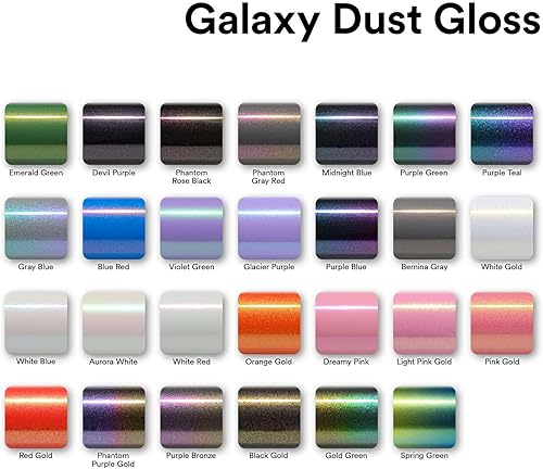 Vista 7 de 24"x60" (2 pies x 5 pies) Aurora White Galaxy Dust Gloss Chameleon Metallic Cambio de Color Vinilo Adhesivo Calcomanía Película Lámina Sin Burbujas