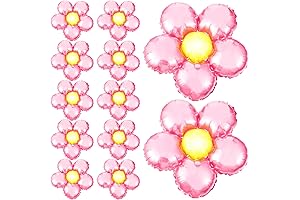 Globos de Flores para Cumpleaños, Decoraciones de Fiesta Rosa Pastel