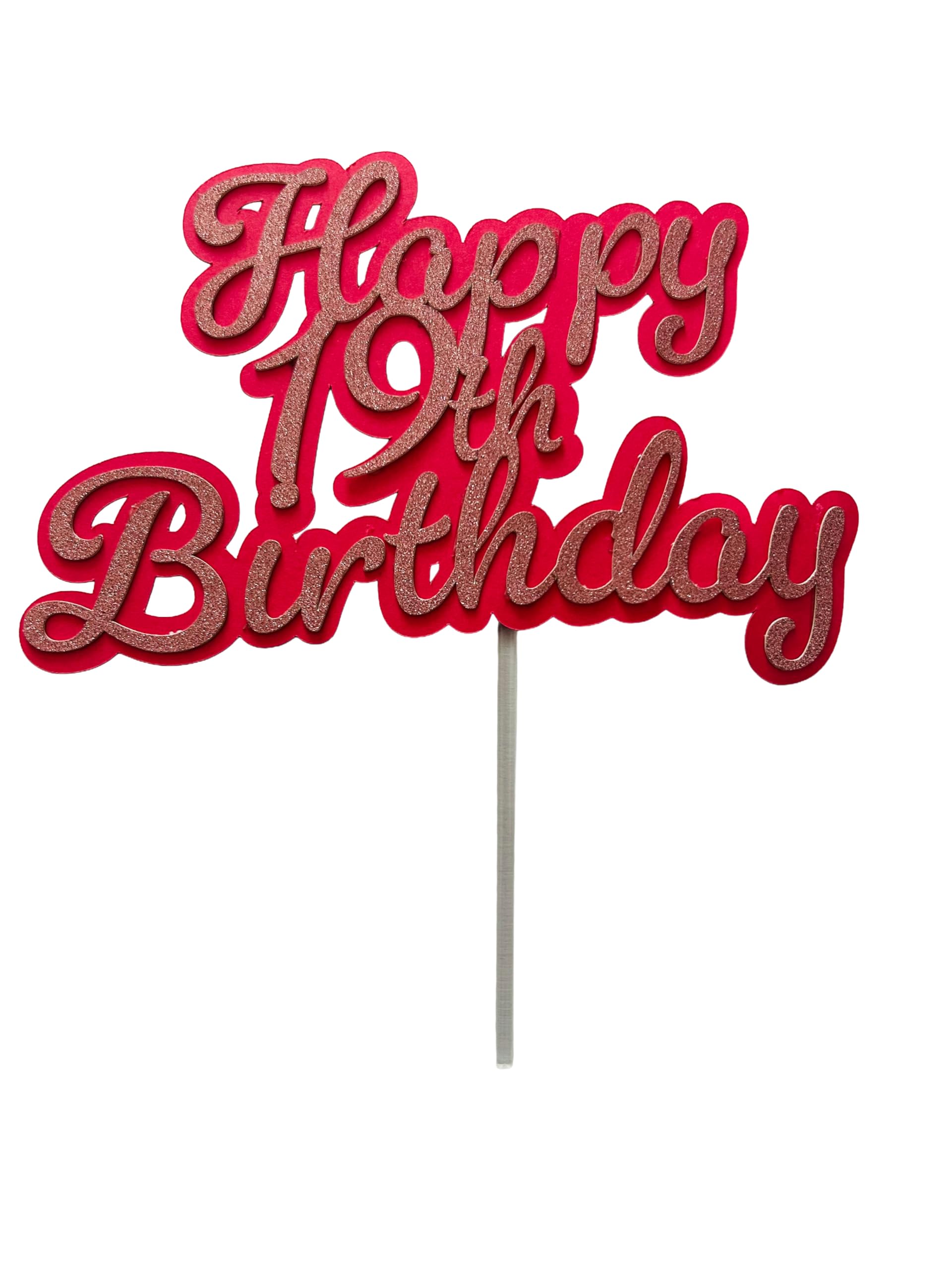 Age cake toppers (19 Pink) โ image 1