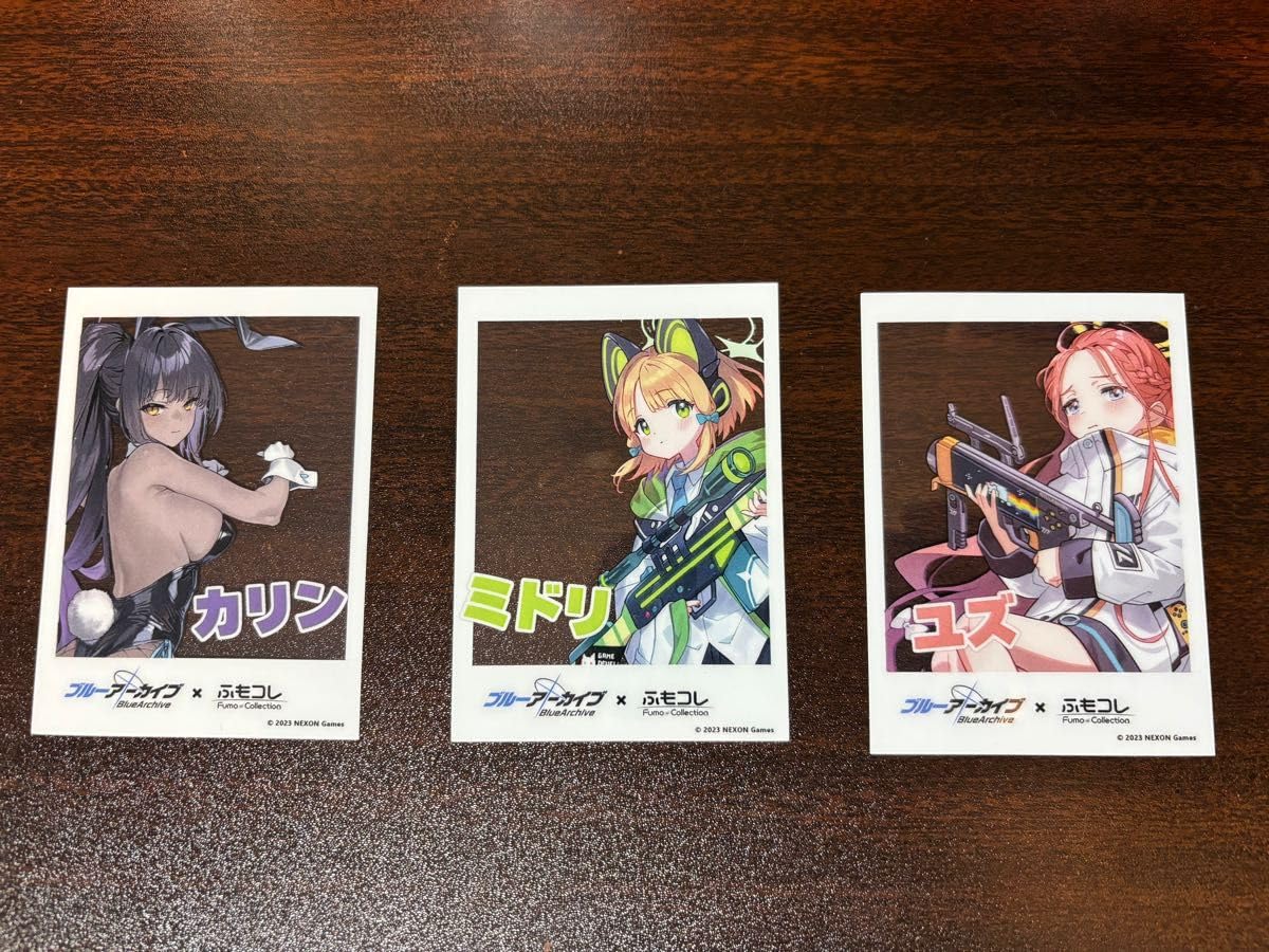 ふもコレブルーアーカイブチェキ風クリアカード未開封全種セットブルアカ
