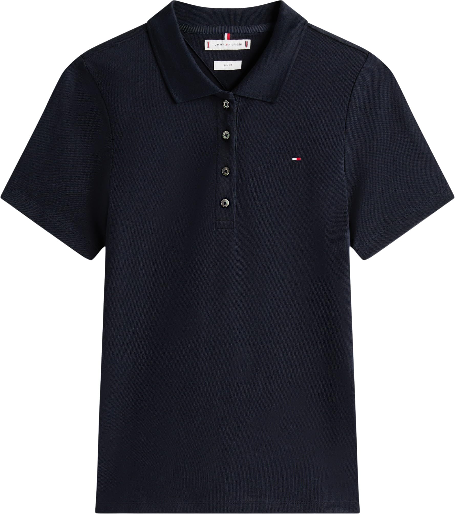 Tommy Hilfiger Donna Maglietta Polo Maniche Corte 1985 Polo Slim Fit
