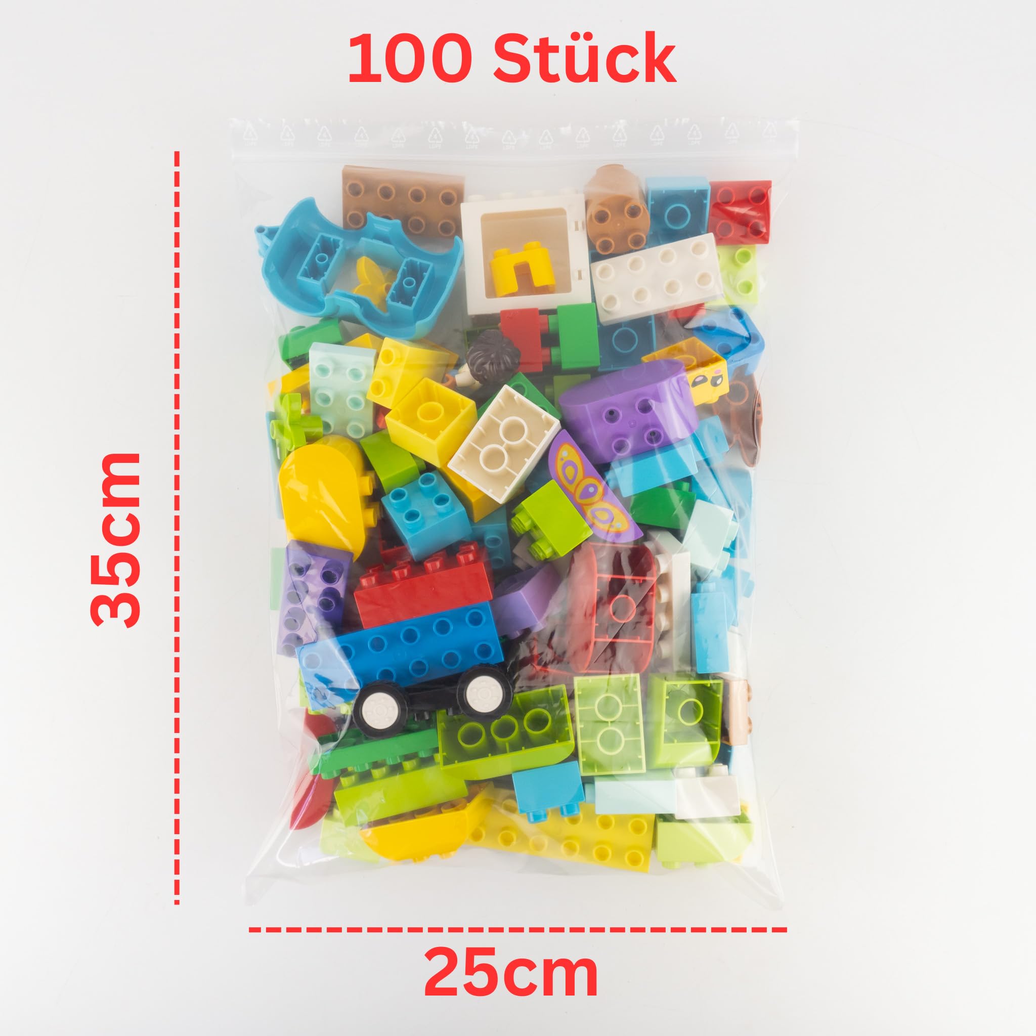Lego® DUPLO® Mattoncini colorati assortiti - 100 pezzi - Mattoncini base
