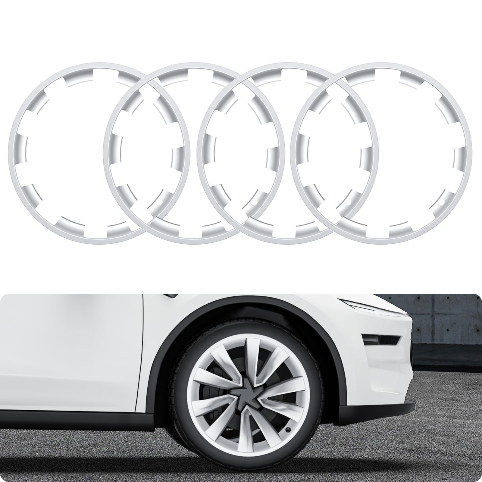 Photo 1 of BASENOR for 2026 2025 Tesla Model Y 20 Inch Wheel Rim Protector