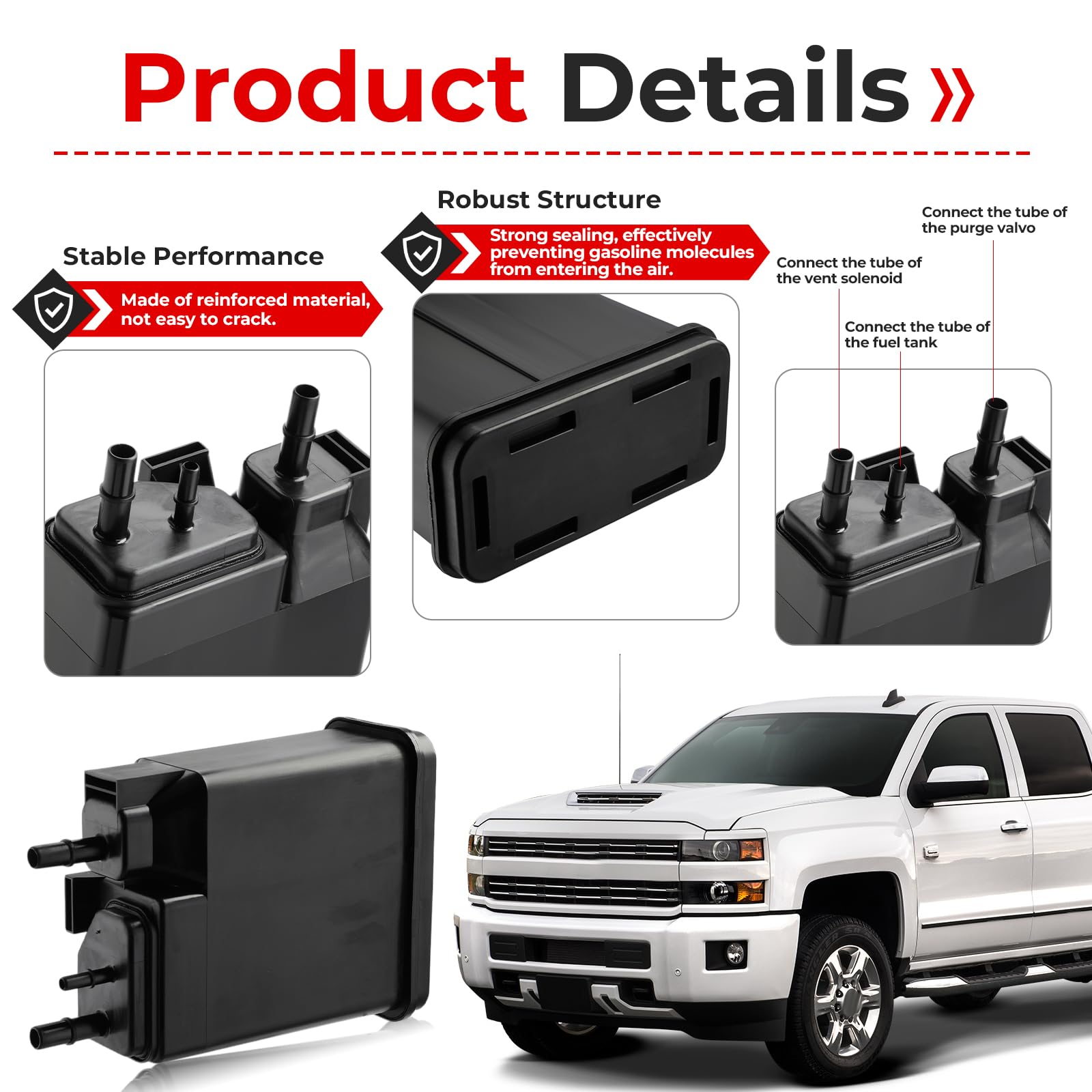 15137021 VAPOR EMISSIONS CHARCOAL CANISTER FOR 2004-13 CHEVY SILVERADO 911-095 - View #5