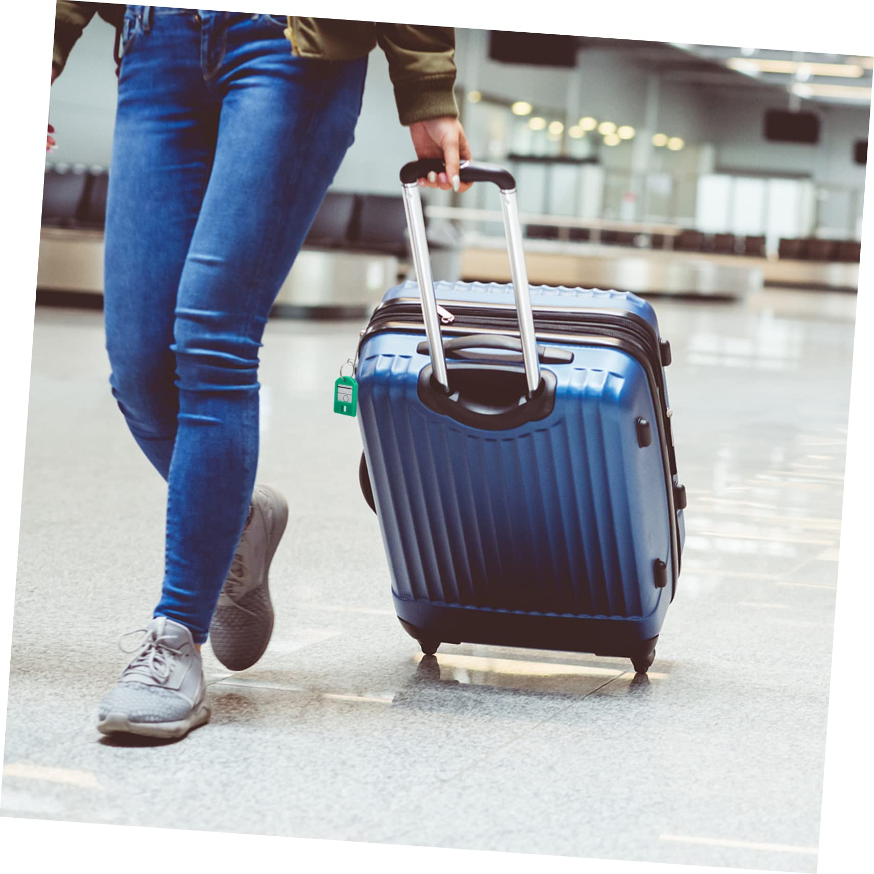 HOMSFOU 4 Set Targhette Identificative Per Chiavi E Bagagli Portachiavi Etichette Con Divisori Per Hotel Uffici E Luggage 50 Pezzi*4