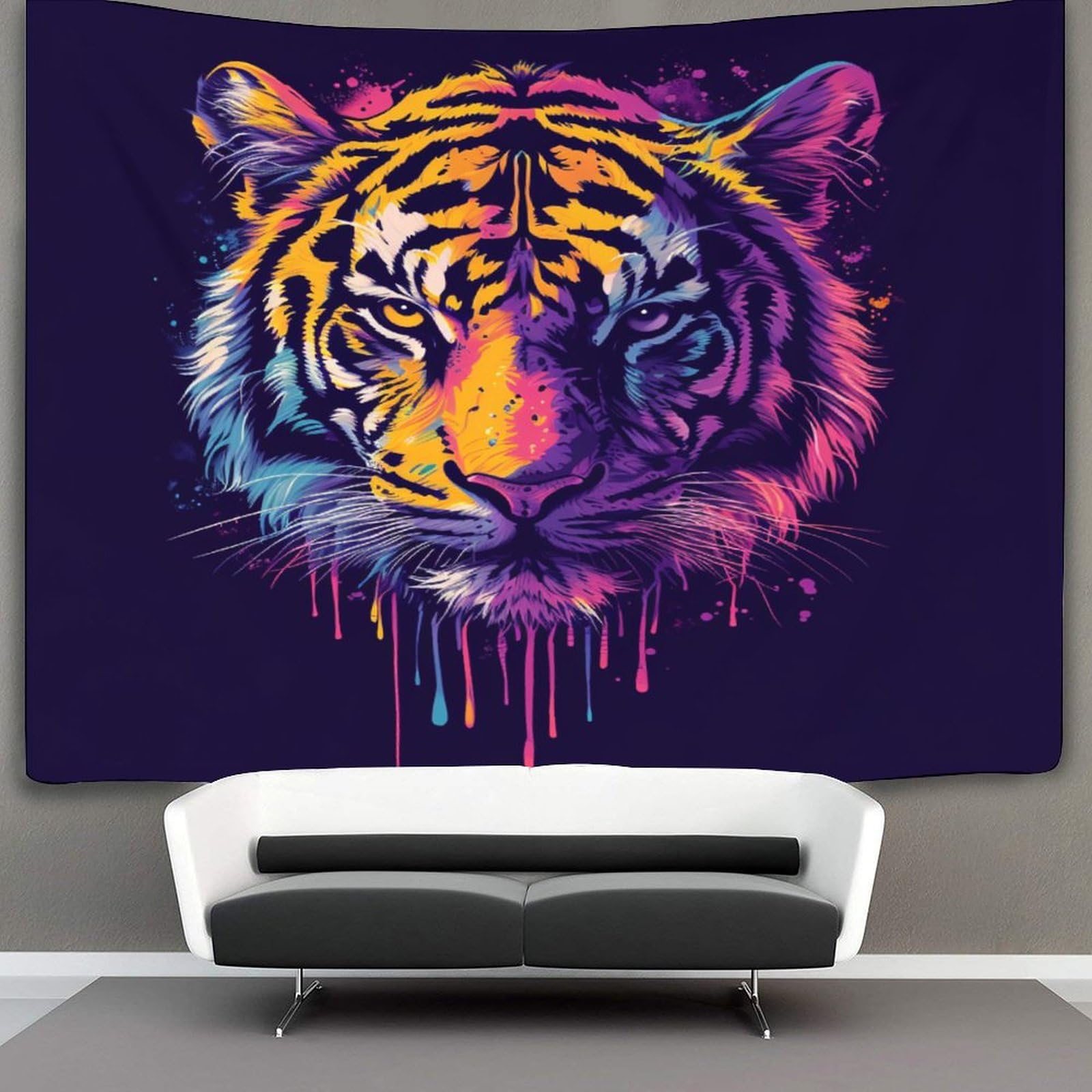 kaiyun Tiger Tapestry Wall Hanging Animal Wall Art for Living Room Bedroom Dorm 150cmx200cm