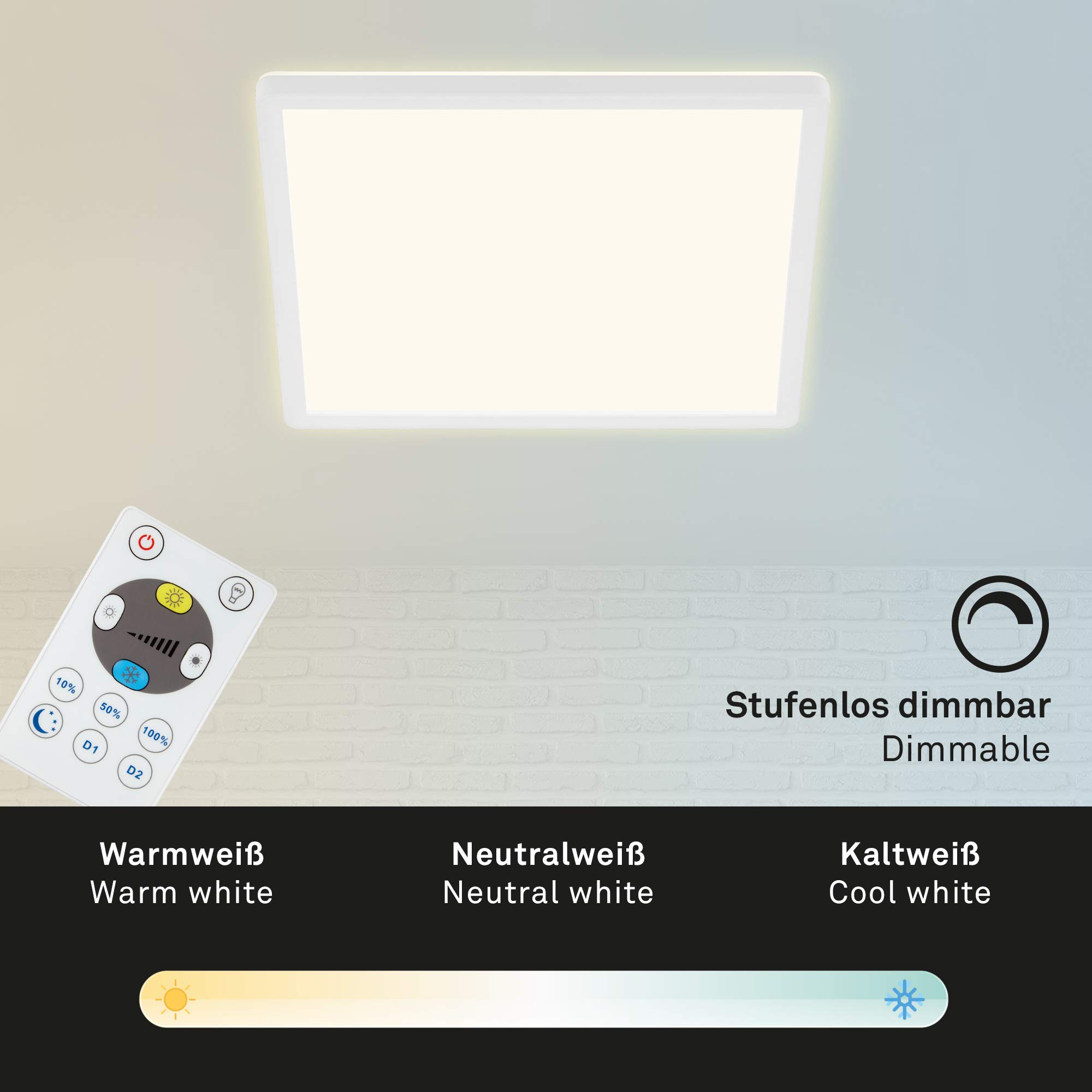 BRILONER LED Plafonniere 3320-016 met sterreneffect 29 cm wit kopen