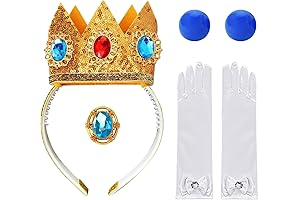 Princess Peach Crown Set: Regal Sparkle for Little Royals