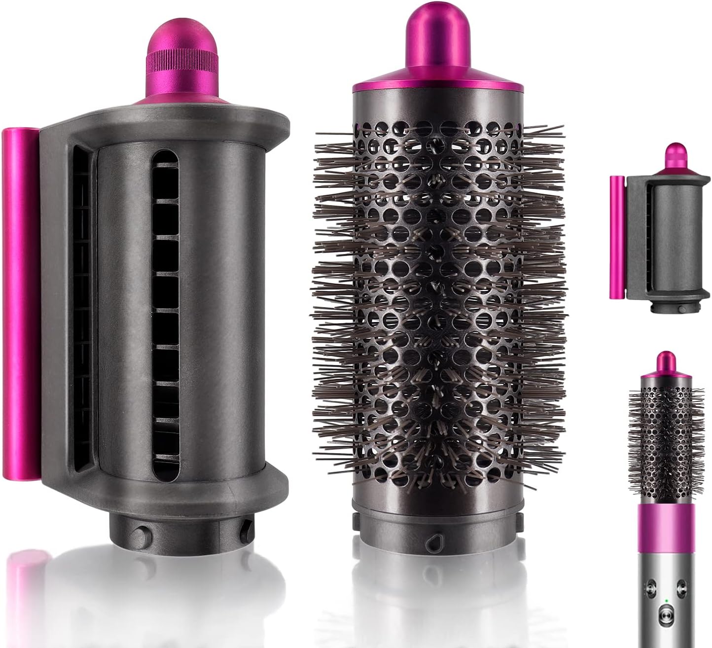 Anti-Flying Nozzle Round Volumizing Mascara Brush for Dyson Airwrap Styler HS01/HS05 970750-01 969489-01, Smooth Dryer Attachment Dyson Airwarp