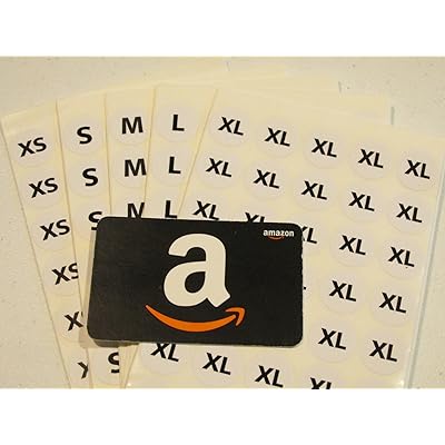13mm Black Retail Hanger Size Stickers Sticky Labels XS S M L XL XXL