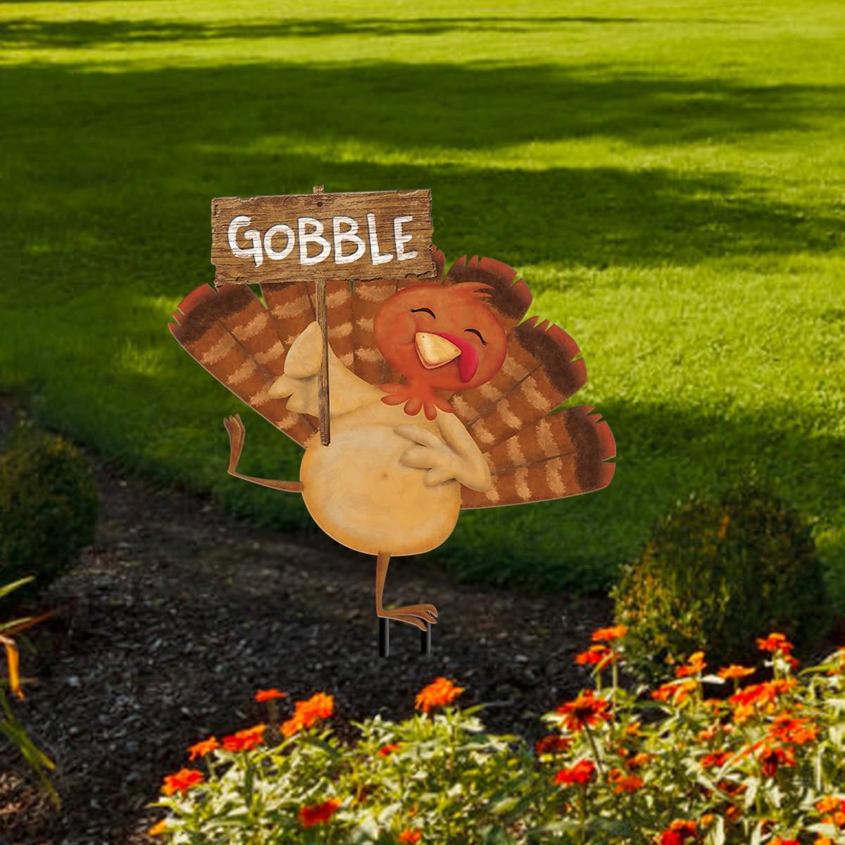 Briarwood Lane Gobble Turkey Metal Yard Art