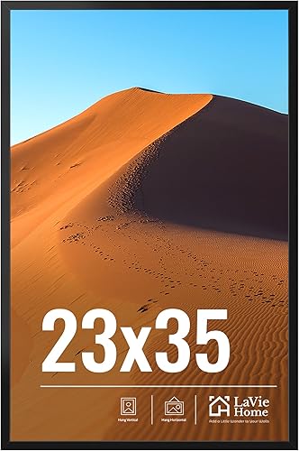 Miniatura 153 de LaVie Home Marco de fotos de 2 x 3, marco de fotos negro de 2 x 3 con plexiglás HD, marco de visualización de 2 x 3, 1 paquete, colección clásica