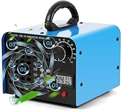 Vicloon Ozone Generator, 60000 mg/h High Capacity Ozone Machine with 120 Min Timer, Air Purifier for Car, Home, Kitchen, Office, Garage, Smoke and Pet Odours