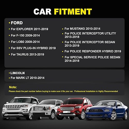 Miniatura 3 de 9L3Z-5421812-A Actuador de pestillo de cerradura de puerta delantero derecho del lado del pasajero Compatible con F-150 2009-2014, Taurus 2013-2019,