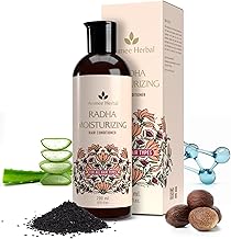 AVIMEE HERBAL Radha Moisturizing Hair Conditioner With Hyaluronic Acid | 24 Hrs Deep Hydration & Nourishment, Repairs Dry & Damaged Hair | For Men & Women | 200 Ml, Vanilla, 1 Count