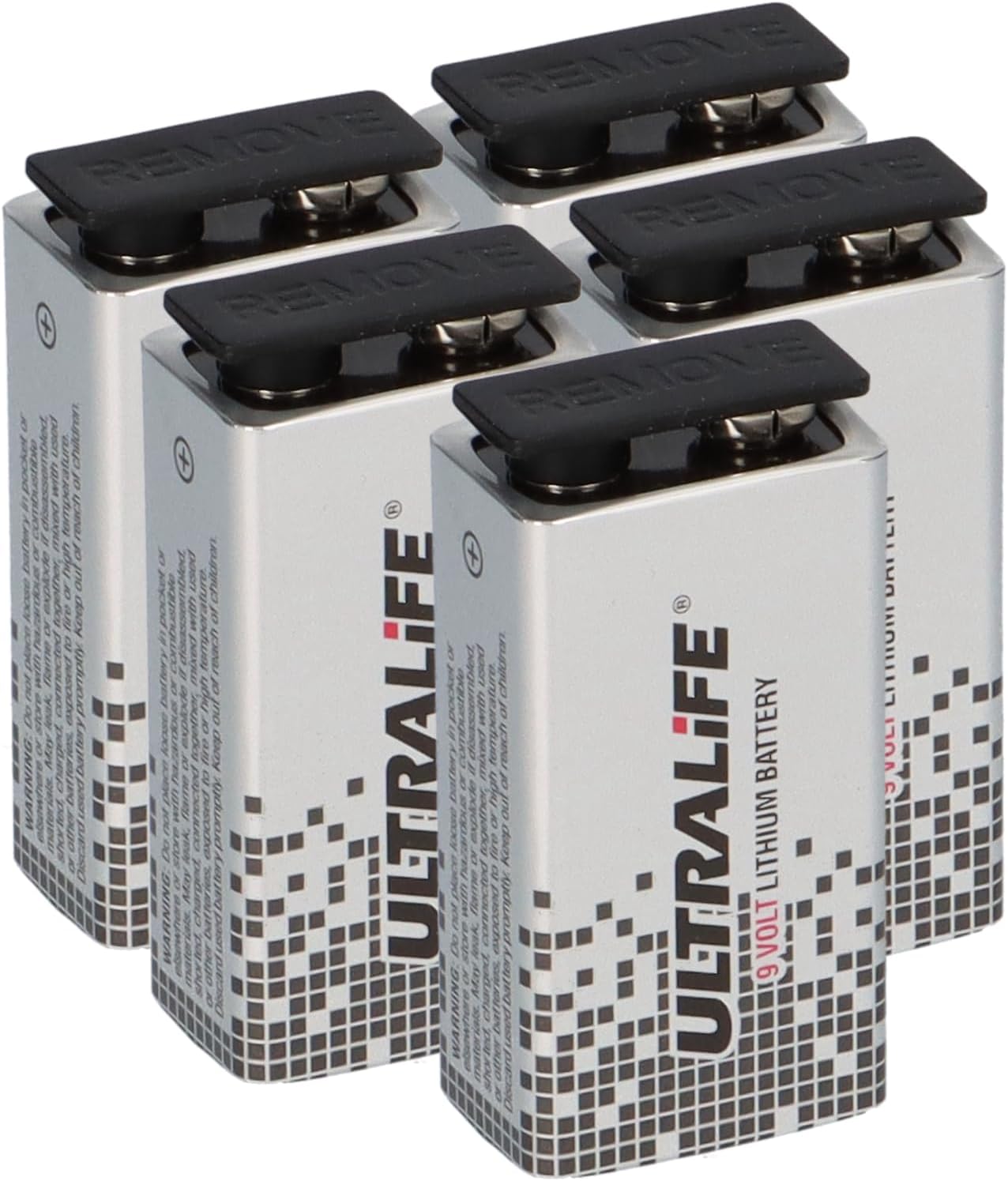Ultralife 9 V Lithium (SLM 9 V Lithium Battery 9 Volt Set of 5
