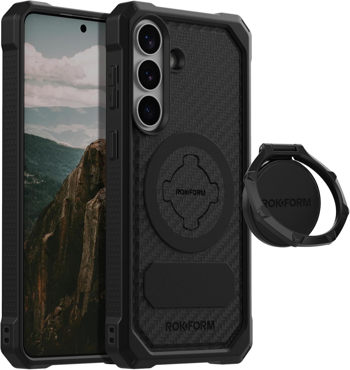 Rokform Galaxy S26 Plus Rugged Case + RokLock Sport Ring Stand & Grip