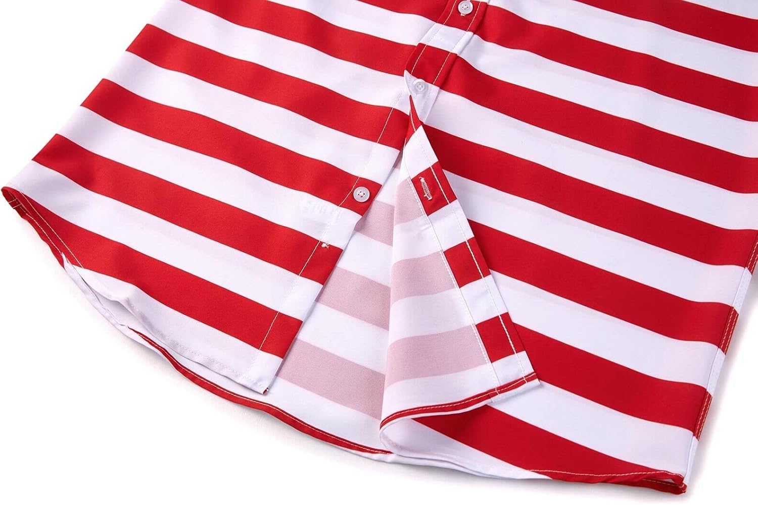 ENVMENST Men's American Flag Button Down Shirts Casual Short Sleeve Patriotic Hawaiian Shirt - Image 6