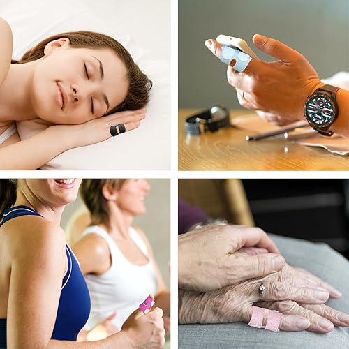 Miniatura 7 de 4 férulas de dedo de color para el pulgar, férulas de dedo gatillo, soporte para el dedo, dedo de mazo lesionado, dedos rotos para enderezar, alivio