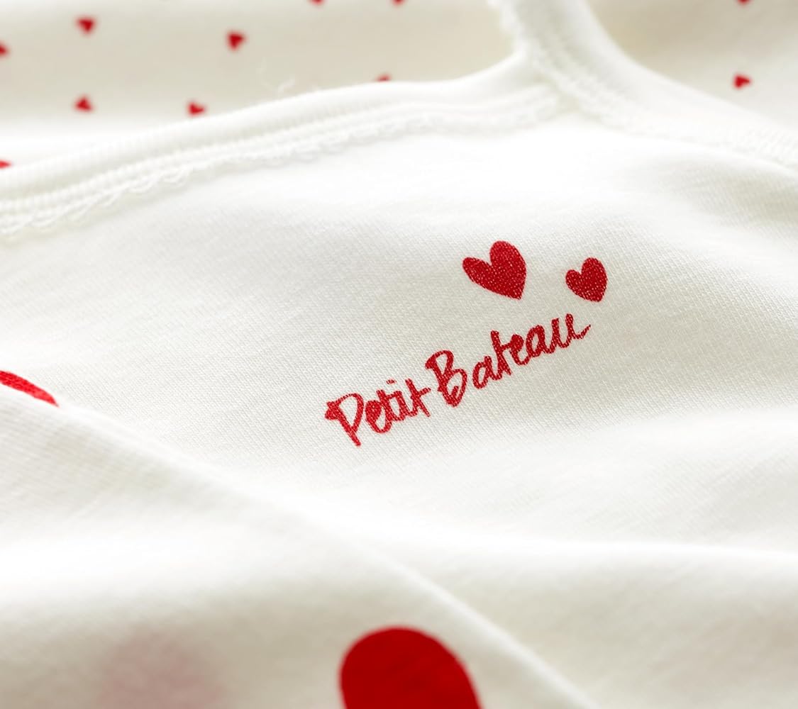 Amazon.co.jp: [プチバトー] ハートプリントキャミソールボディ3枚組