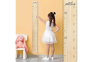 Classic Wooden Growth Ruler for Kids' Wall Decor and Height Tracking