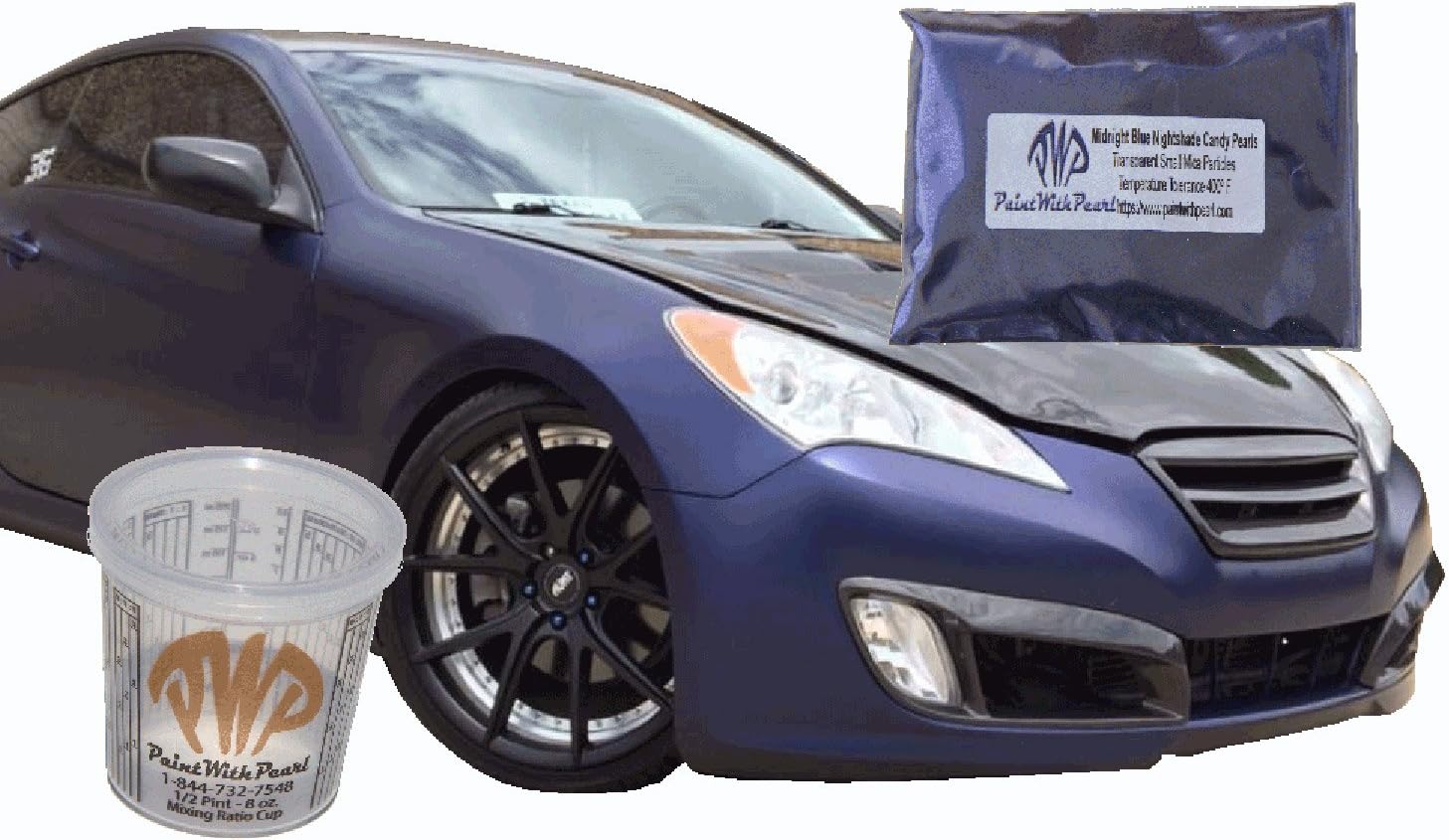 Midnight Blue Candy Paint Powder, Metallic Paint Pigment