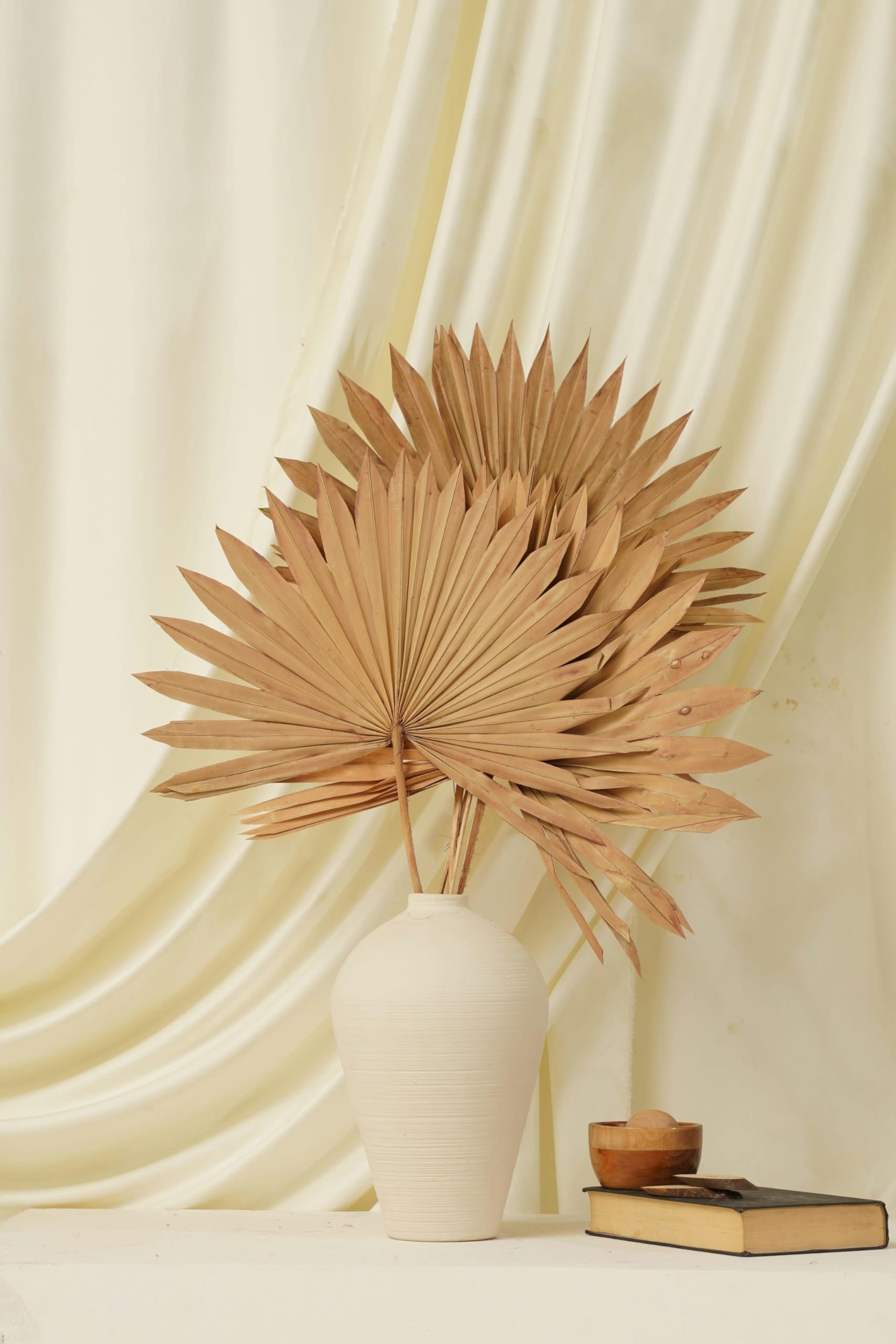 Purezento Brown Wheat Dried Flower Delight for Home,Office or Living Room |Diwali Decoration |Feathery Texture Finish Festival Decor with Natural Golden Beauty (Set of 5)(Vase Not Included)-picture-38